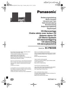 Bedienungsanleitung Panasonic SC-PM250BEG Stereoanlage