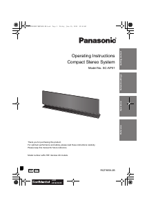 Bruksanvisning Panasonic SC-AP01GN Stereoanläggning