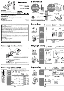 Handleiding Panasonic RR-QR180 Audiorecorder