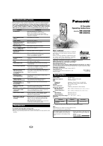 Handleiding Panasonic RR-US350 Audiorecorder