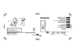 Manual de uso Panasonic RR-XS410E Grabadora de voz