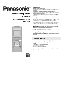 Priručnik Panasonic RR-XS450 Audiosnimač