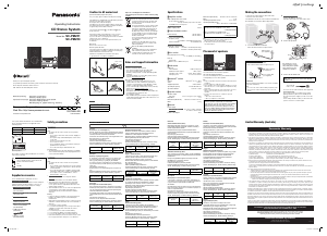 Bruksanvisning Panasonic SC-PM250GN Stereoanläggning