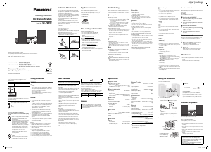 Bruksanvisning Panasonic SC-PM252EB Stereoanläggning