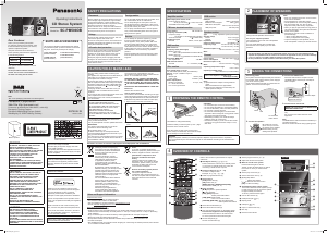 Bruksanvisning Panasonic SC-PM500DBEB Stereoanläggning