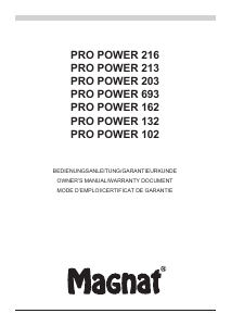 说明书 MagnatPro Power 132汽车喇叭