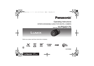 Руководство Panasonic H-PS45175E Lumix Объектив