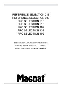 说明书 MagnatPro Selection 132汽车喇叭