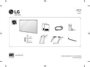 Bedienungsanleitung LG 49LJ594V LED fernseher