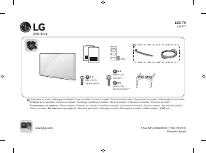 Handleiding LG 49UJ634V LED televisie
