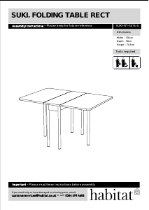 Посібник Habitat Suki (130x90x75) Обідній стіл