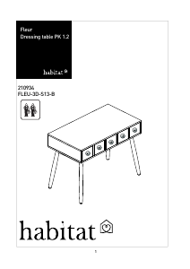 说明书 HabitatFleur桌子
