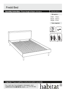 Manual Habitat Fredd Estrutura de cama