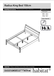 Manual de uso Habitat Radius Estructura de cama