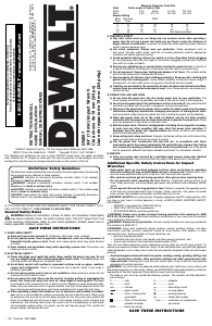Manual DeWalt DW297 Impact Wrench