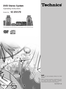 Bruksanvisning Technics SC-DV170 Hembiopaket