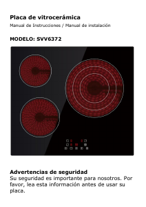 Manual de uso Svan SVV6372 Placa