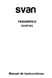 Manual de uso Svan SV4P182 Frigorífico combinado
