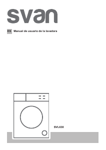 Manual de uso Svan SVL630 Lavadora