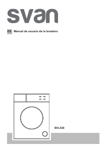 Manual de uso Svan SVL530 Lavadora
