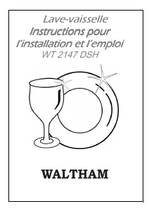 Mode d’emploi Waltham WT 2147 DSH Lave-vaisselle