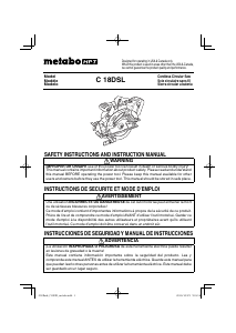 Handleiding Metabo C 18DSL Cirkelzaag