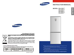 Bruksanvisning Samsung RL26DCAS Kyl-frys