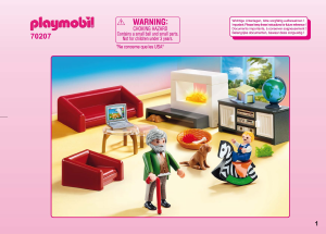 Instrukcja Playmobil set 70207 Modern House Przytulny salon