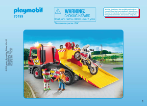 Handleiding Playmobil set 70199 Cityservice Sleepwagen met motor
