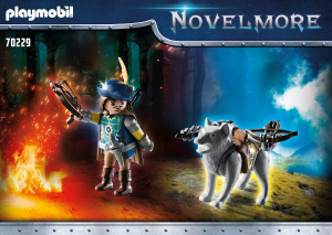 Mode d’emploi Playmobil set 70229 Novelmore Arbalétrier Novelmore et loup