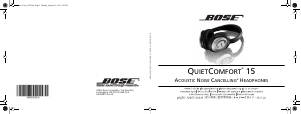 Bruksanvisning Bose QuietComfort 15 Hörlurar