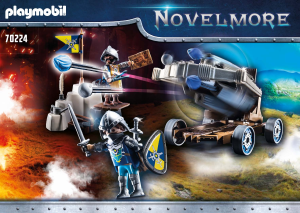 Handleiding Playmobil set 70224 Novelmore Novelmore ridders met waterballista