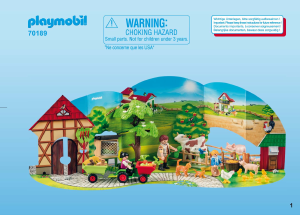 Mode d’emploi Playmobil set 70189 Christmas Calendrier de l'avent animaux de la ferme