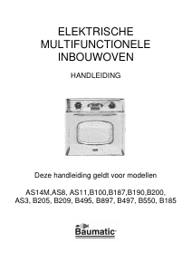 Handleiding Baumatic AS8 Oven