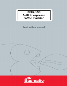 Bruksanvisning Baumatic BEC2.1SS Kaffebryggare