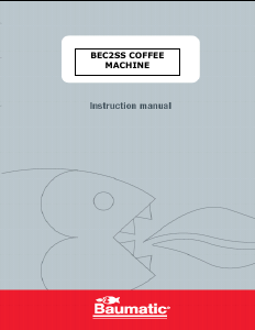 Bruksanvisning Baumatic BEC2SS Kaffebryggare