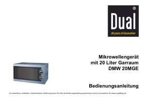 Bedienungsanleitung Dual DMW20MGE Mikrowelle