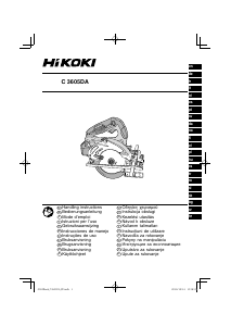 Kullanım kılavuzu Hikoki C 3605DA Yuvarlak testere