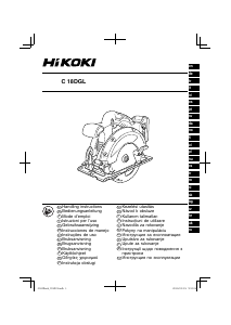 Manual de uso Hikoki C 18DGL Sierra circular