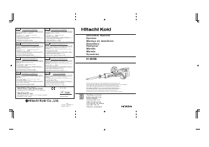 Bruksanvisning Hitachi H 65SB Bilningshammare