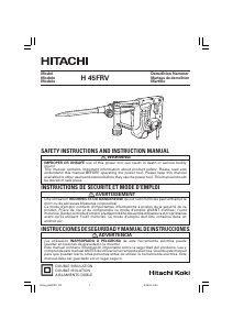 Bruksanvisning Hitachi H 45FRV Bilningshammare