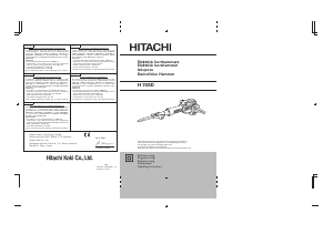Brugsanvisning Hitachi H 70SD Nedbrydningshammer