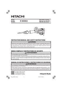 Bruksanvisning Hitachi H 65SD2 Bilningshammare