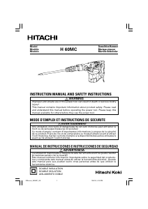 Bruksanvisning Hitachi H 60MC Bilningshammare