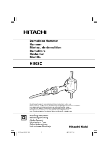 Manuale Hitachi H 90SC Martello demolitore