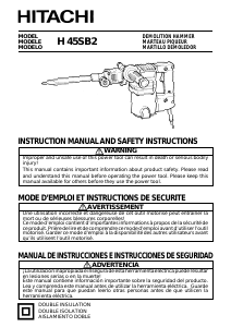 Mode d’emploi Hitachi H 45SB2 Marteau-piqueur