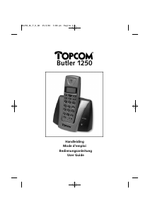 Bruksanvisning Topcom Butler 1250 Trådlös telefon
