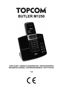 Handleiding Topcom Butler M1250 Draadloze telefoon