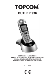 Bruksanvisning Topcom Butler 930 Trådlös telefon