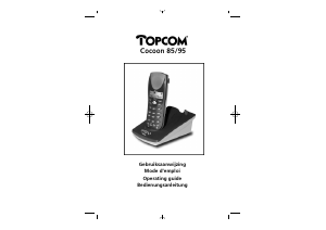 Bruksanvisning Topcom Cocoon 85 Trådlös telefon